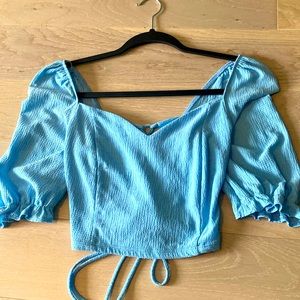 Corset style lace up top